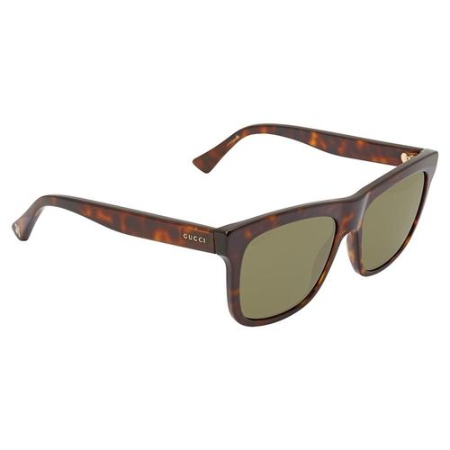 Kính Mát Gucci Green Rectangular Unisex Sunglasses GG0158S 002 54